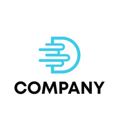 Fototapeta premium D logo 