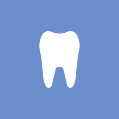 Tooth vector icon. Dentist symbol.