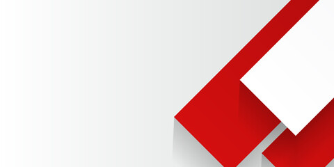 Abstract red and white background - modern concept web banner