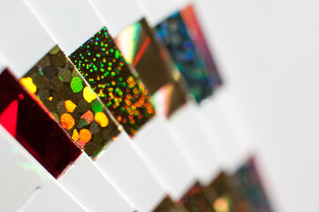 Holographic hot stamping foil palette