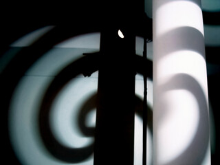 Light and Shadows on wall and pilar