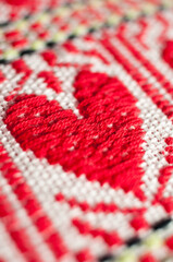 Fototapeta premium Tablecloth pattern, croatian ethnic ornament