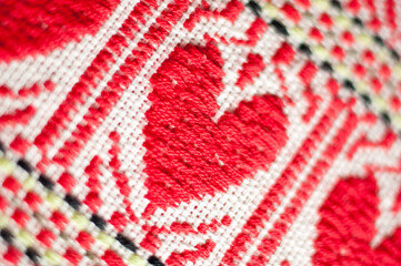 Tablecloth pattern, croatian ethnic ornament