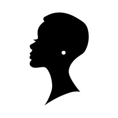 Portrait and silhouette of a woman
