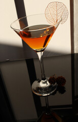elegant whiskey cocktail for a beautiful autumn day