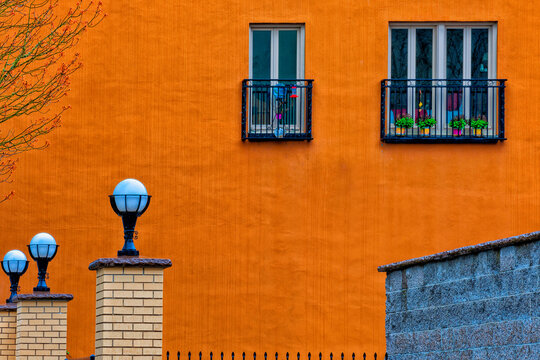 Abstract Side Of A Building