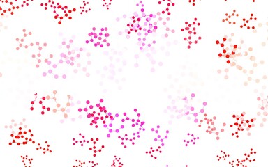 Naklejka premium Light Pink, Yellow vector background with forms of artificial intelligence.