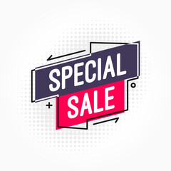 Special Sale Shopping Vector Label