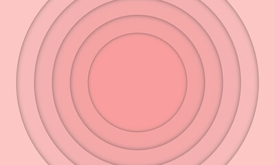 Abstract light pink paper cut style background.