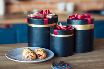 festive christmas and new year decorations	