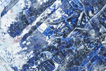 Painted blue background