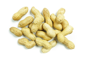 peanuts isolated on a white background