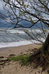 Ostseestrand, Meer, Sand und Steine