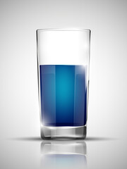 Glass with cold drink. Bright soda. A glass of lemonade. Cold iced tea. Bar with a glass of cocktail