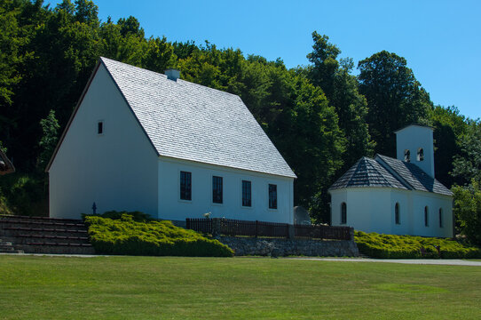 Smiljan, Croatia - July 11, 2015: Nikola Tesla Birth House and Memorial Center in Smiljan, Lika