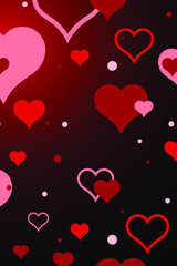 Abstract love vector illustration. Valentine's day concept. Romantic background.