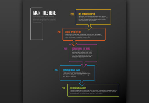 Timeline Infographic with Speech Bubbles