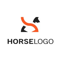 Horse head logo — dynamic equine emblem
