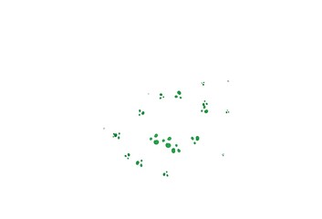 Light Green vector pattern with curved circles.