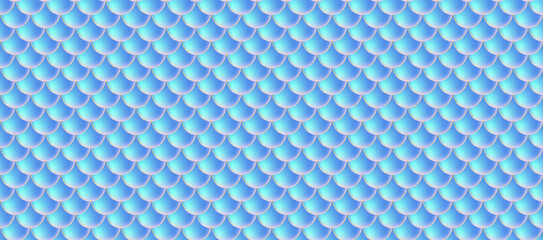Fototapeta premium Holographic rainbow background. Gold scales. Mermaid print.
