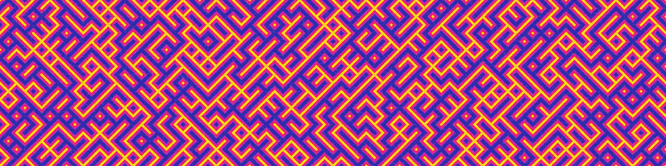 Abstract Geometric Pattern generative computational art illustration