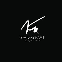 ka handwritten logo for identity