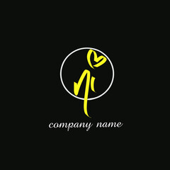 ni handwritten logo for identity