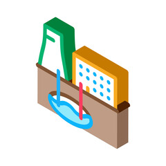 nuclear power plant icon vector. isometric nuclear power plant sign. color isolated symbol illustration