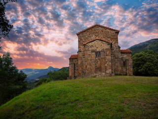 Church of Santa Cristina de Lena Oviedo, Asturias Spain.