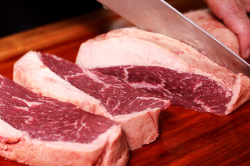 Picanha Raw. Traditional Brazilian meat for barbecue