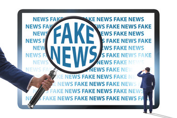 Fake news concept in information manipulation concept
