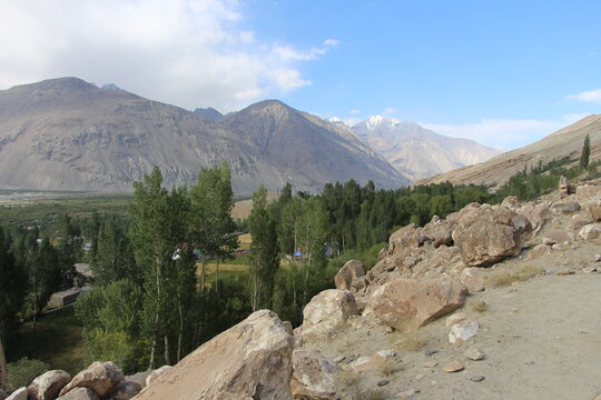 The village of Vrang in the Pamir Highway, Tajikistan