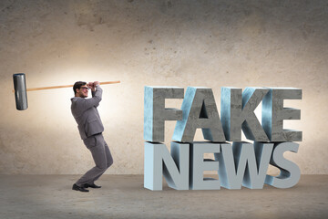 Fake news concept in information manipulation concept