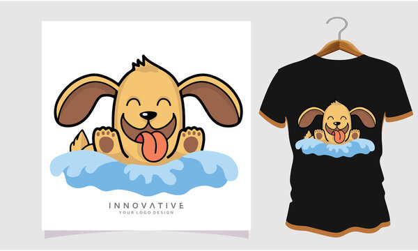 dog tee shirt design, Stock Photos and Vectors