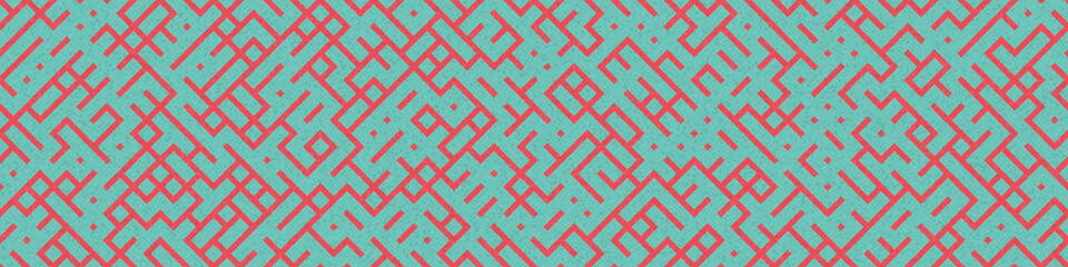 Abstract Geometric Pattern generative computational art illustration