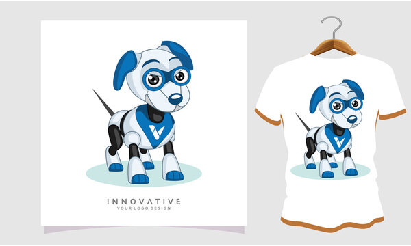 dog robot Classic T-shirt, Dog T Shirt Images, Stock Photos and Vectors