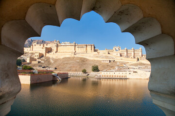 Amber fort near Jaipur city, Rajasthan, India