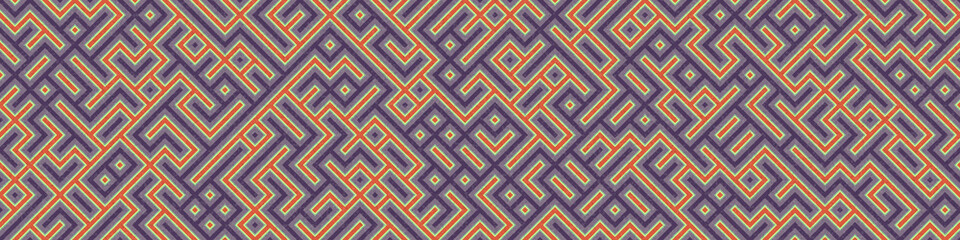 Abstract Geometric Pattern generative computational art illustration