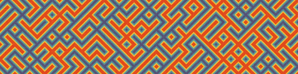 Abstract Geometric Pattern generative computational art illustration