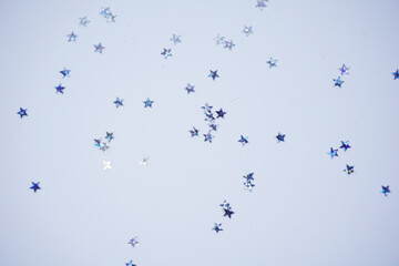 Silver stars on a white background.