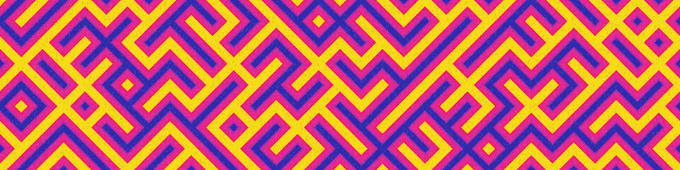 Abstract Geometric Pattern generative computational art illustration