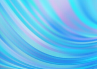 Fototapeta premium Light BLUE vector backdrop with bent lines.