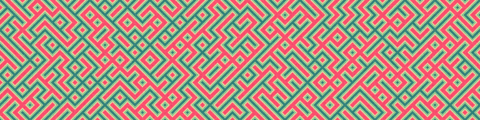 Abstract Geometric Pattern generative computational art illustration