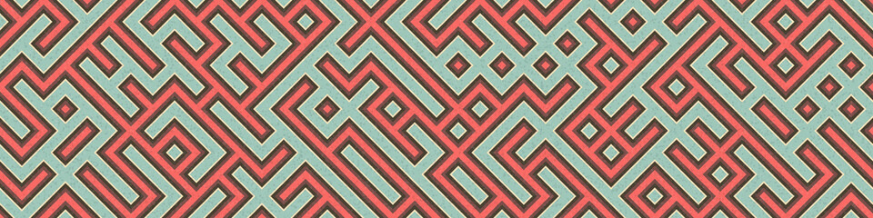 Abstract Geometric Pattern generative computational art illustration