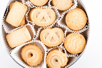 cookies on a white background
