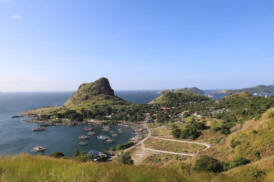 Panorama Ansicht von der Bucht von Sisiman und Mariveles, Bataan, Philippinen