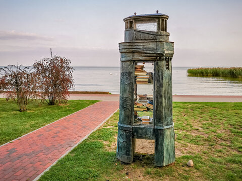 Public library to share books in Nida, Lithuania