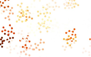 Light Brown vector pattern with artificial intelligence network.