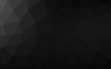 Dark Silver, Gray vector abstract polygonal layout.