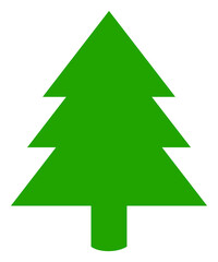 Fir tree icon with flat style. Isolated vector fir tree icon image on a white background.